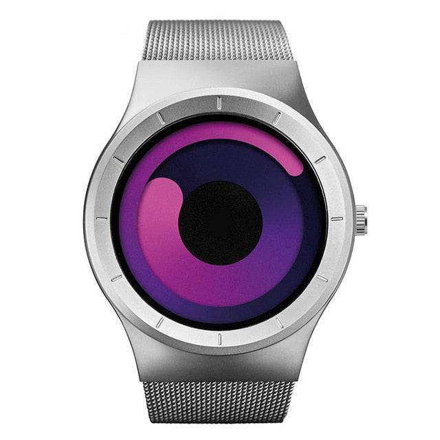 Men's Casual Party Watch. Cool Neon Quartz Steel Mesh Watch. WickedYo